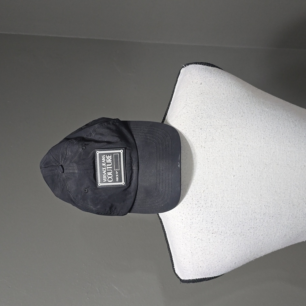 Black versace baseball cap